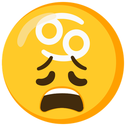 Cancer and weary face