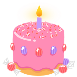 Candy and Birthday cake