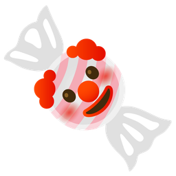 Candy and Clown face