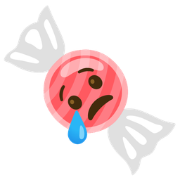 Candy and Crying face