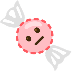 Candy and Dotted line face