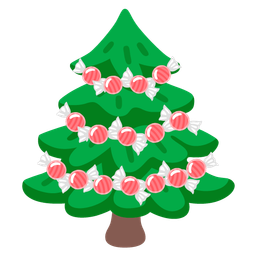 Candy and Evergreen tree