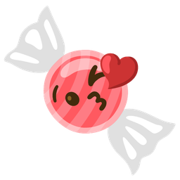 Candy and Face blowing a kiss