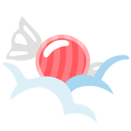 Candy and Face in clouds