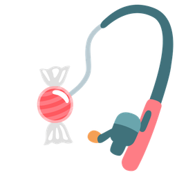 Candy and Fishing pole