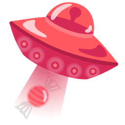 Candy and Flying saucer