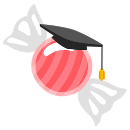 Candy and Graduation cap