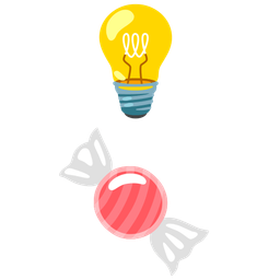 Candy and Light bulb