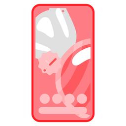 Candy and Mobile phone