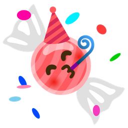 Candy and Partying face