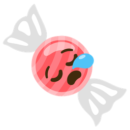 Candy and Sleepy face