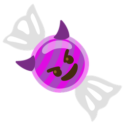Candy and Smiling face with horns
