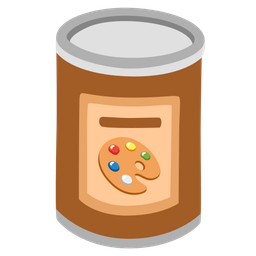 Canned food and Artist palette