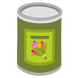 Canned food and Bouquet