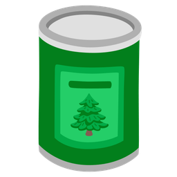 Canned food and Evergreen tree