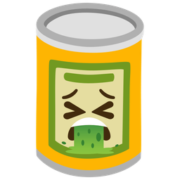 Canned food and Face vomiting