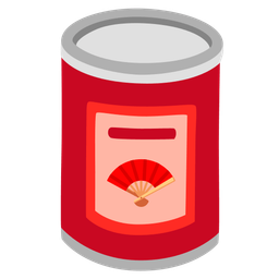 Canned food and Folding hand fan