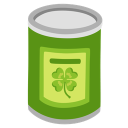 Canned food and Four leaf clover