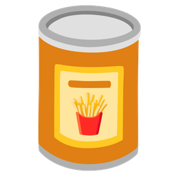 Canned food and French fries