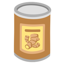 Canned food and Ginger root
