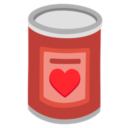 Canned food and Heart suit