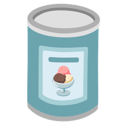 Canned food and Ice cream