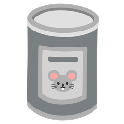 Canned food and Mouse face