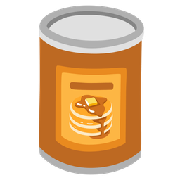 Canned food and Pancakes