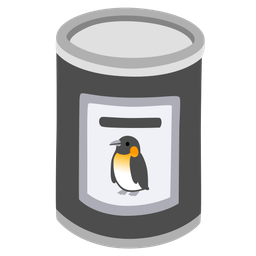 Canned food and Penguin