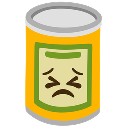 Canned food and Persevering face