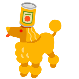 Canned food and Poodle