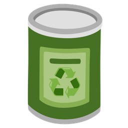 Canned food and Recycling symbol