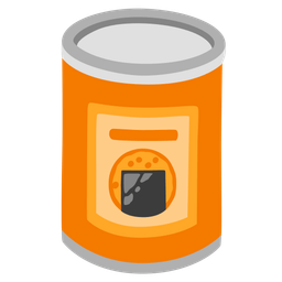 Canned food and Rice cracker