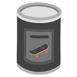 Canned food and Skateboard