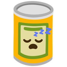 Canned food and Sleeping face