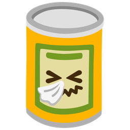 Canned food and Sneezing face