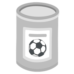 Canned food and Soccer ball