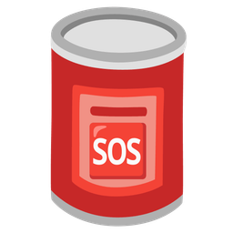 Canned food and SOS button