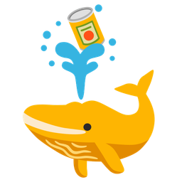 Canned food and Spouting whale