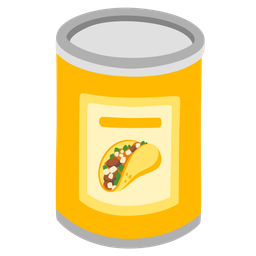 Canned food and Taco