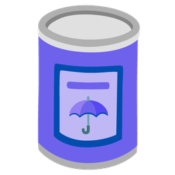 Canned food and Umbrella