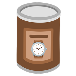 Canned food and Watch