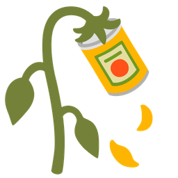 Canned food and Wilted flower