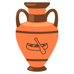 canoe and amphora