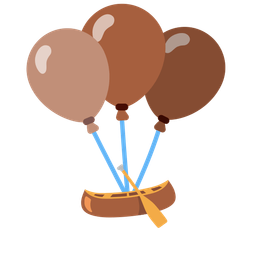 canoe and balloon