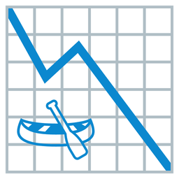 canoe and chart decreasing