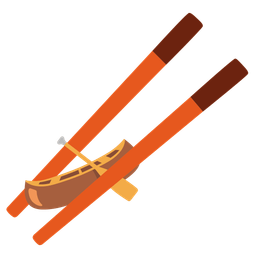 canoe and chopsticks