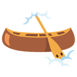 canoe and face in clouds