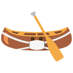 canoe and face with medical mask