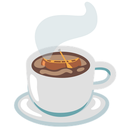 canoe and hot beverage